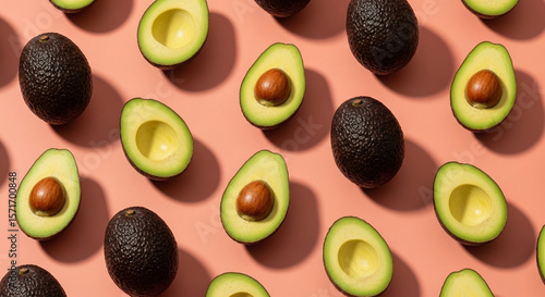 Sliced avacadoes art