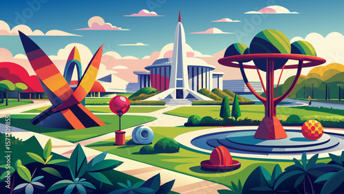 The Hirshhorn Museum and Sculpture Garden in D.C. features a bold circular design, its outdoor garden alive with towering abstract sculptures and striking views of the National Mall.