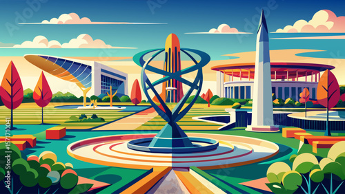 The Hirshhorn Museum and Sculpture Garden in D.C. features a bold circular design, its outdoor garden alive with towering abstract sculptures and striking views of the National Mall.