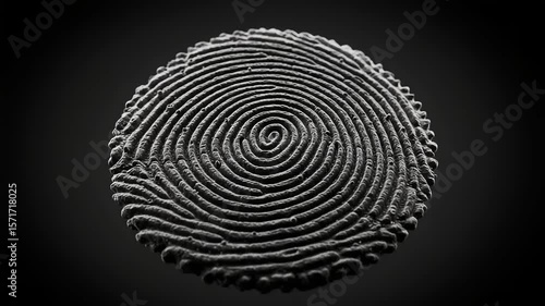 Wallpaper Mural Dramatic Fingerprint Array on Black Backdrop: A Visual Exploration of Identity and Security Torontodigital.ca