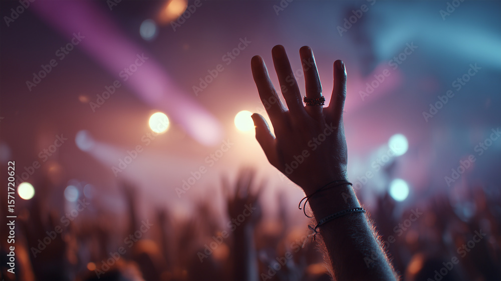 custom made wallpaper toronto digital観客が一斉に熱気あるステージに手を挙げる光景