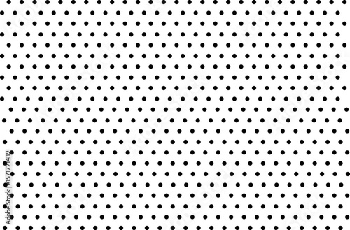 Seamless polka dot pattern on white background