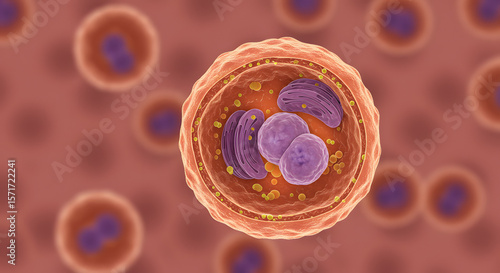 3d rendered illustration of a cell