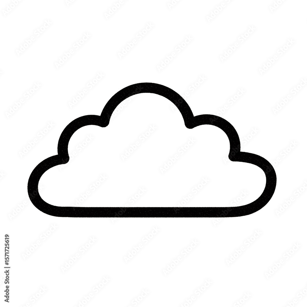 Simple Line Art Cloud Icon Weather, Sky, Nature, Digital Design Element, Vector Graphic Simple Line Art Cloud Icon Weather, Sky, Nature, Digital Design Element, Vector Graphic