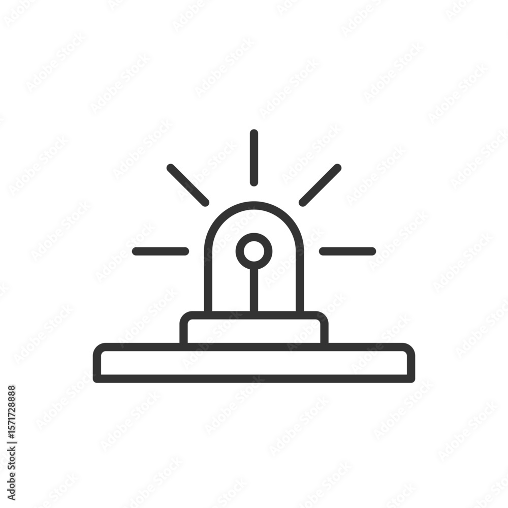 Fototapeta premium Siren Light Icon