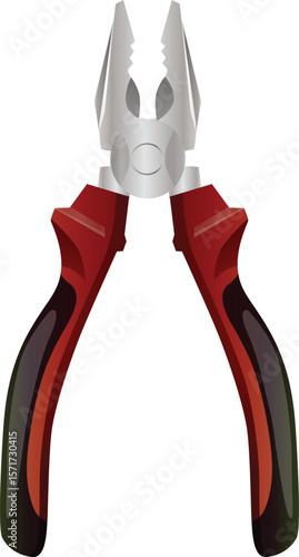 plier mechanic tool realistic style