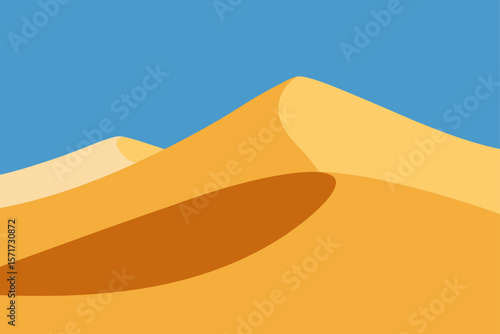 Sand Dunes in the Desert Illustration