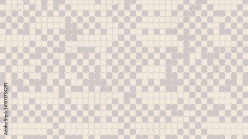 A repeating pattern of rounded squares in pastel shades of green purple and beige