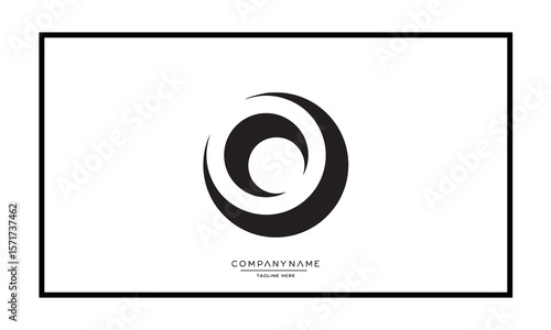 Alphabet letters O or OO logo monogram