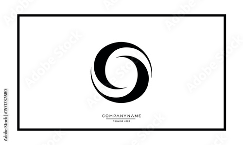 Alphabet letters O or OO logo monogram