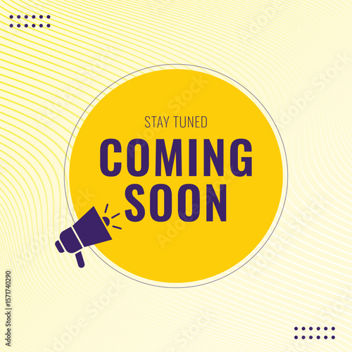 trendy coming soon web release background	
