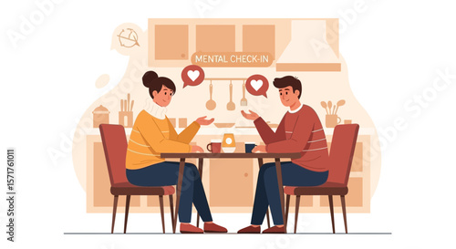 Couple Share Openly, Maintaining A Healthy Relationship Through Emotional Connection