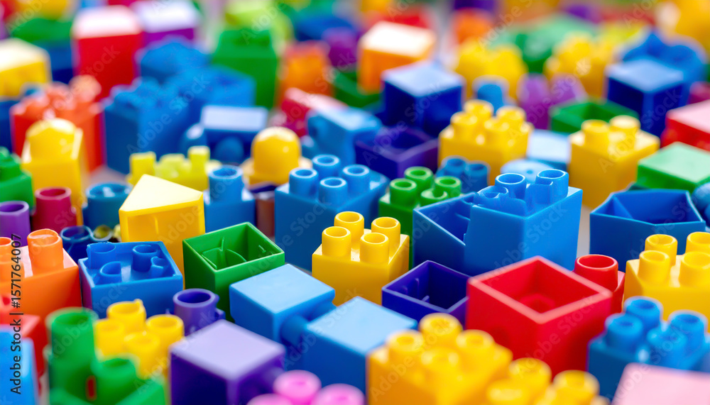 Fototapeta premium Legosteine, Hintergrund