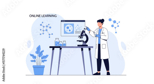 Online Learning And Scientific Research With Modern Technology And Professional Scientist