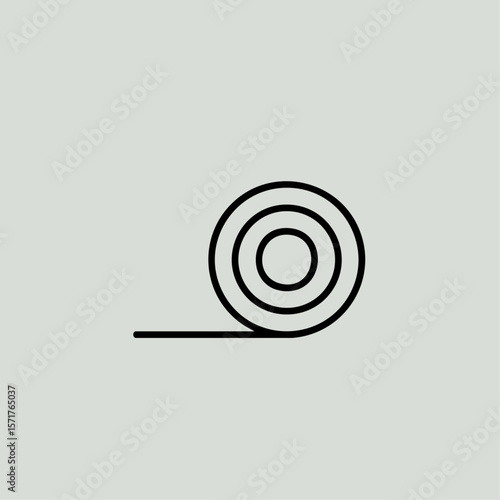 Rolling icon logo flat vector design