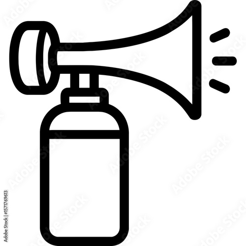 Foghorn outline icon vector