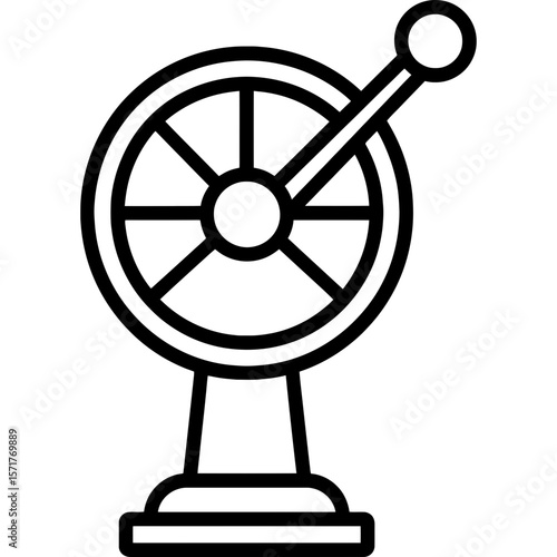 Ship's telegraph outline icon vector