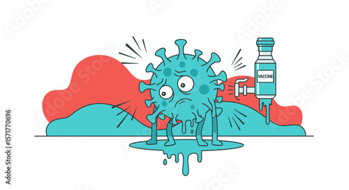 Worried Virus Getting Vaccine Shot Concept About Viral Spread Prevention