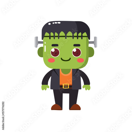 Cute Cartoon Frankenstein H...
