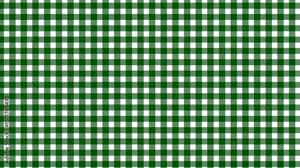Green and white checkered patterned background. The pattern is very bold and the colors are very bright