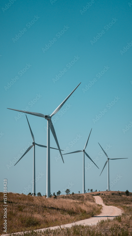 Wind Turbines on a Hill Wind Turbines on a Hill