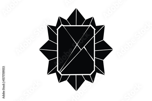 shattered mirror vector icon
