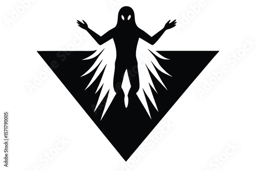 spirit escaping body vector icon