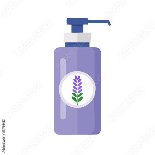 Lavender Cream / Lotion Icon Isolated on a Transparent Background