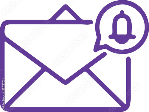 Set of mail envelope icon in linear style. Closed envelope, opened letter,  email. Editable E-mail icon, sign of an incoming unopened message. Vector illustration