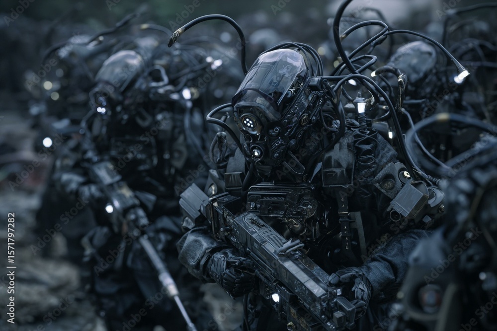 Fototapeta premium Commandos in tactical battle attire