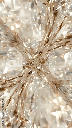 Diamond-Inspired Abstract Background with Golden Crystal Textures, Luxurious Visual for Jewelry Branding and Elegant Marketing Materials, upscale jewelry advertisements, luxury brand visuals, websites
