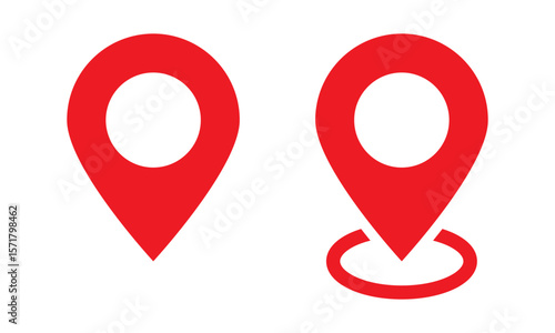Red location map icon. Red maps pin. Free Download Red location map icon. Red maps pin. - GFXLoad