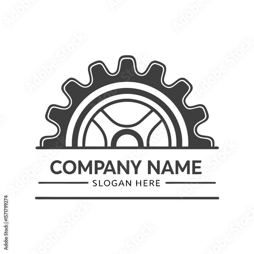 Industrial gear logo design
