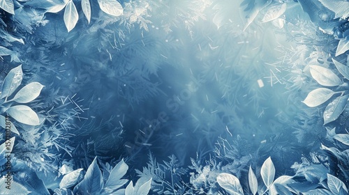 blue floral background