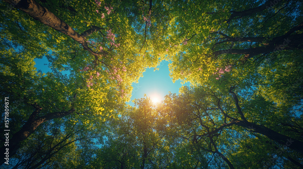 sun shining through the trees sun shining through the trees