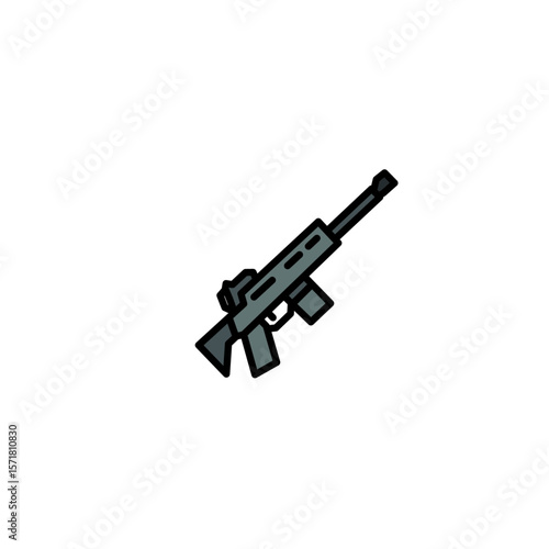 gun isolated on white