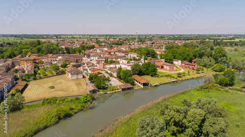 vista panoramica ostello rivalta sul mincio mantova