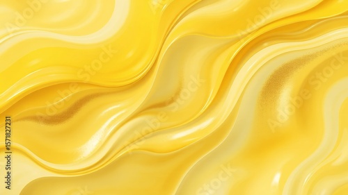 Abstract background showing yellow and white wavy lines creating a smooth and flowing texture