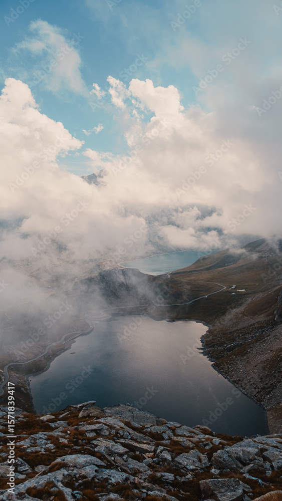Fototapeta premium clouds over the mountain