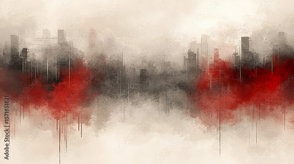 Obraz premium Horizontal pink watercolor background with soft gradient effect and organic textures for modern creative projects Generated with AI