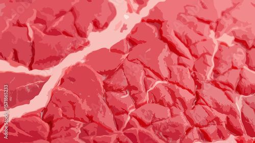 Raw meat texture
