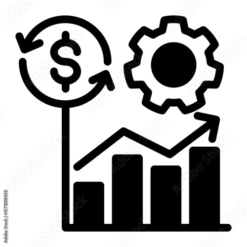 Economic Activity Cycle Icon from Accounting Icon Collection (Mixed Style)