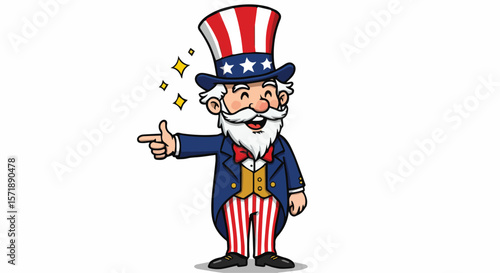 Patriotic American Mascot