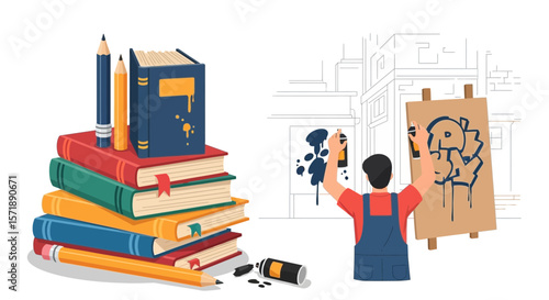 Education Versus Expression Depicts the Power of Learning and Creativity