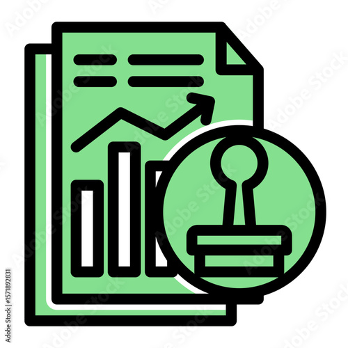 Justice Law Claims Icon from Accounting Icon Collection (Solid Color Lineal Style)