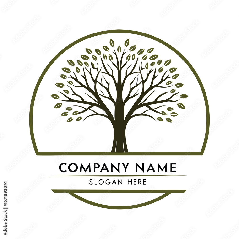 Obraz premium Nature-Inspired Tree Logo