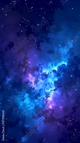 blue sky with stars space 