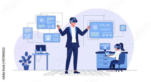 Virtual Reality Experience Presentation for Business and Education Innovation