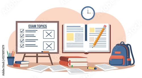 Preparation And Planning For Exams Education And Learning Concept Design