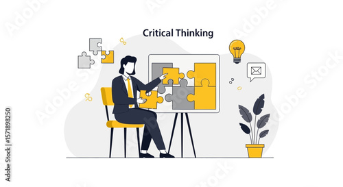 Strategies For Problem Solving Showing Teamwork Cooperation And Critical Thinking